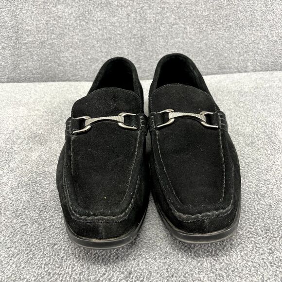 Stacy Adams Shoes Mens 9 M Reginald Black Suede Loafers Rubber Soles‎ main image 16